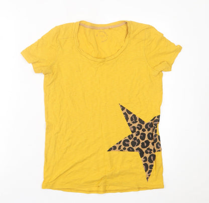 Womens UK Size 6 NEXT Yellow Basic T-Shirt