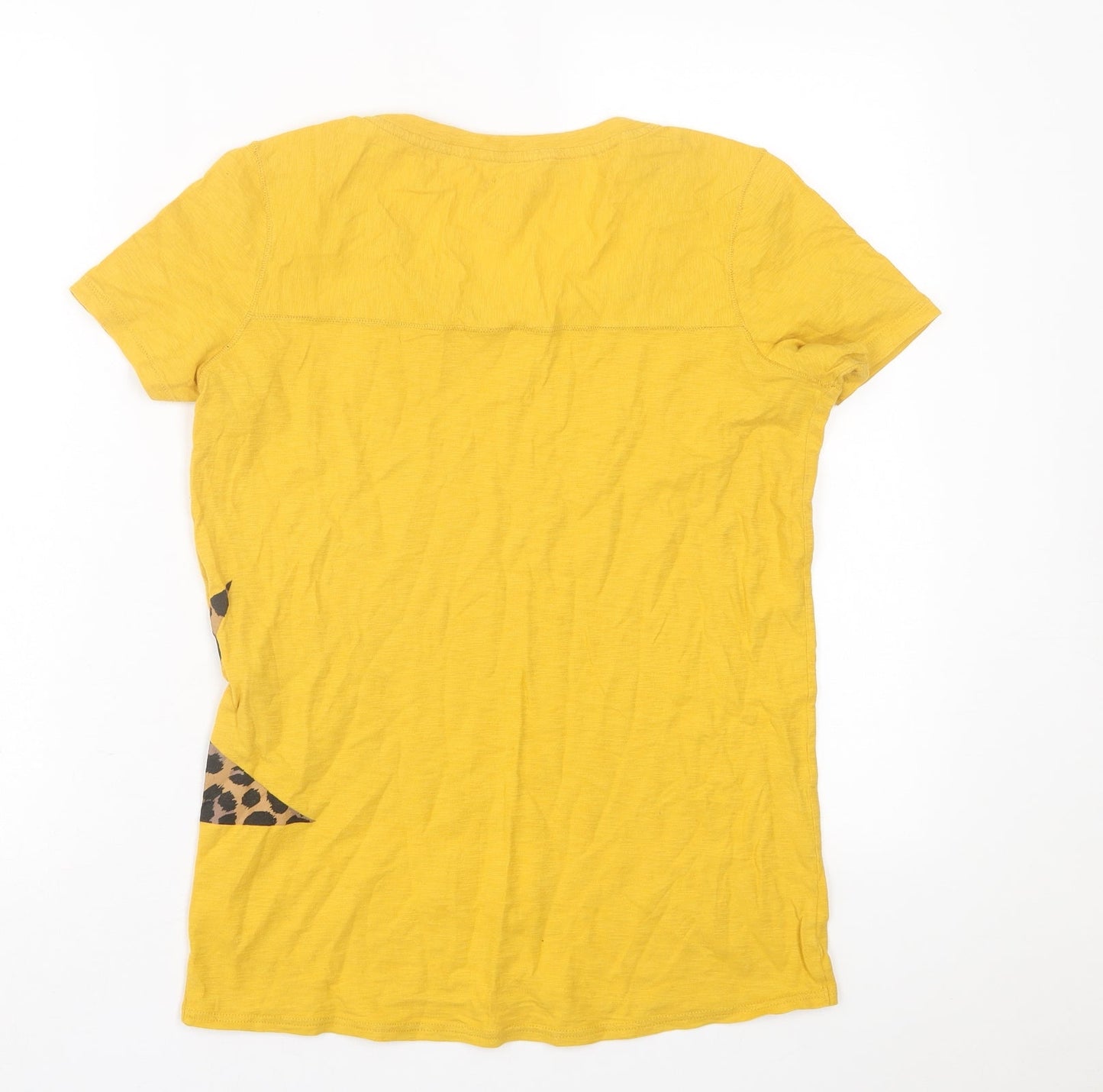 Womens UK Size 6 NEXT Yellow Basic T-Shirt