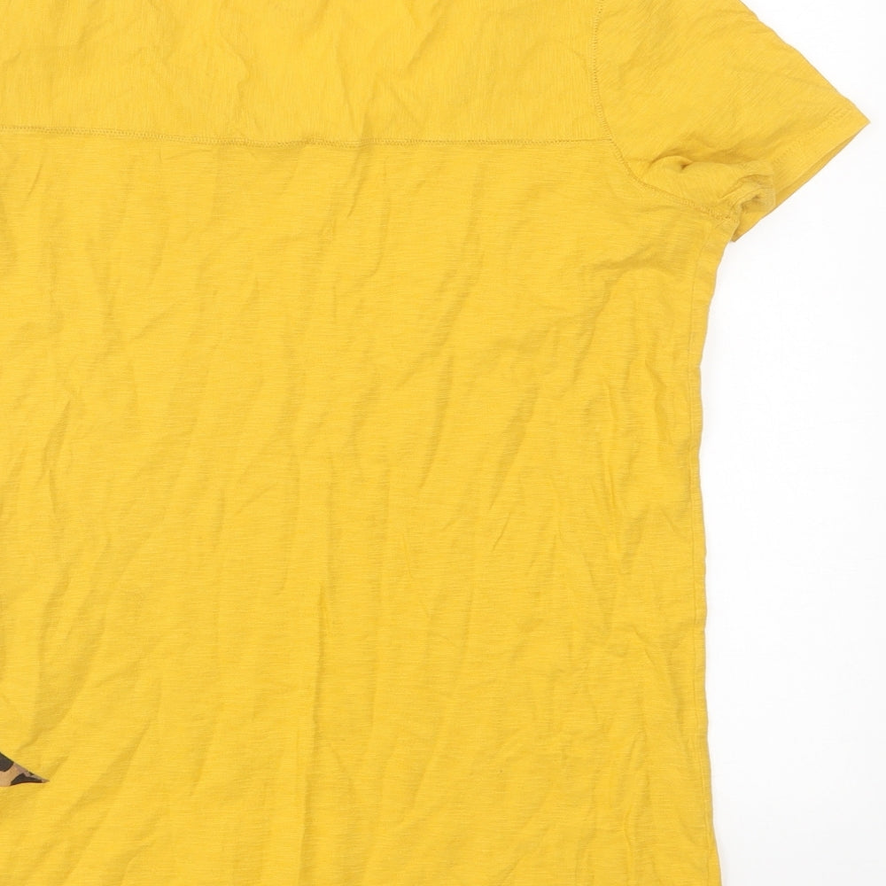 Womens UK Size 6 NEXT Yellow Basic T-Shirt