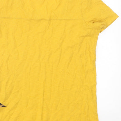 Womens UK Size 6 NEXT Yellow Basic T-Shirt