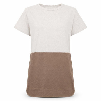 River Island Womens Silver  Polyester T-Shirt Dress  Size 8  Crew Neck Pullover