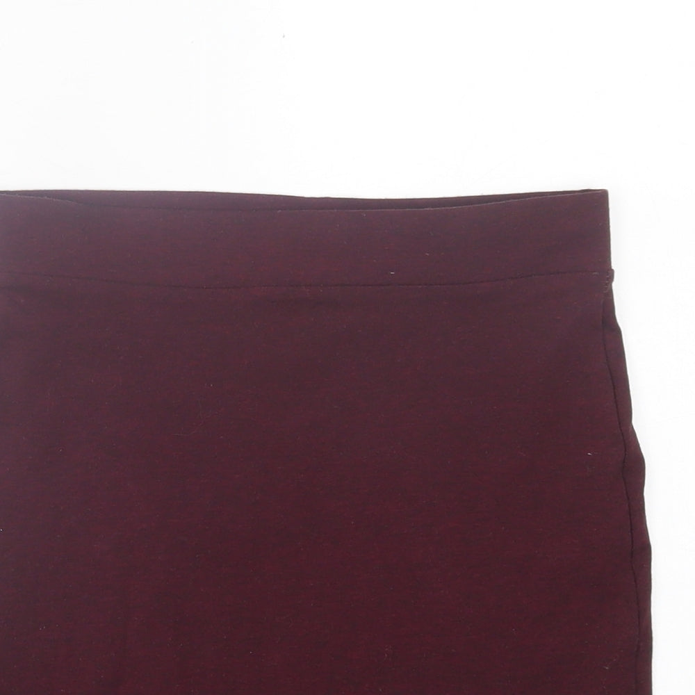 H&M Womens Purple  Polyester A-Line Skirt Size XS