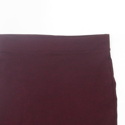 H&M Womens Purple  Polyester A-Line Skirt Size XS