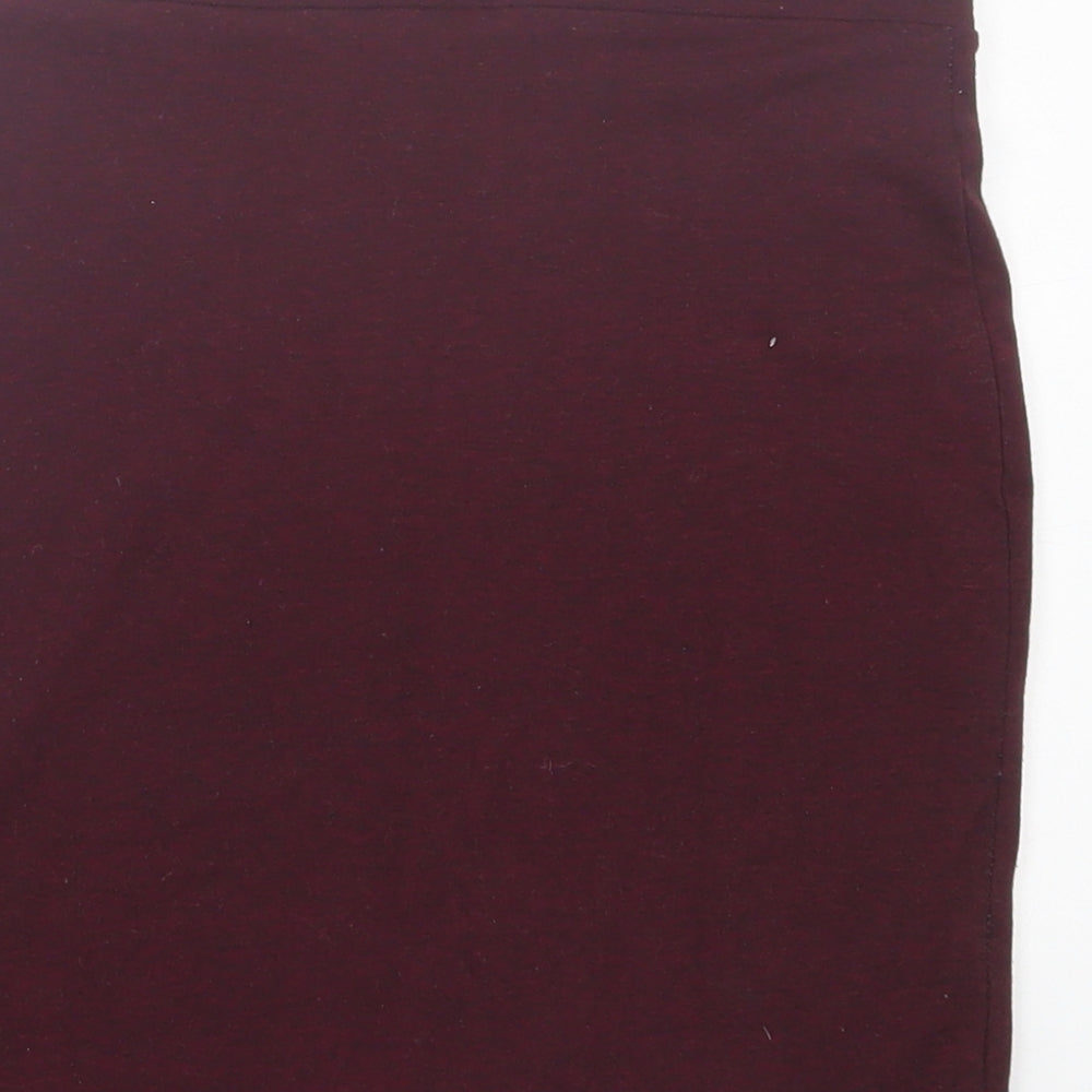 H&M Womens Purple  Polyester A-Line Skirt Size XS
