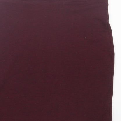 H&M Womens Purple  Polyester A-Line Skirt Size XS