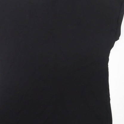 Papaya Womens Black  Cotton Basic T-Shirt Size S Crew Neck - Team Bride