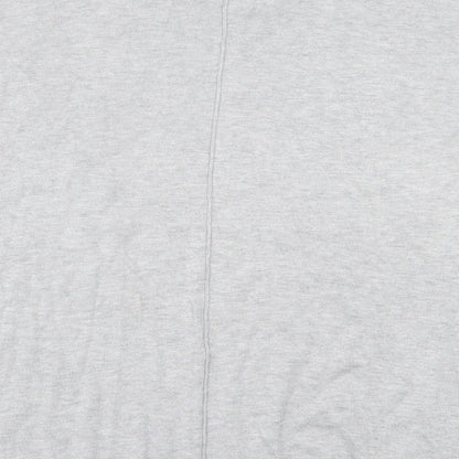 F&F Womens Grey  Viscose Basic T-Shirt Size 10 Crew Neck