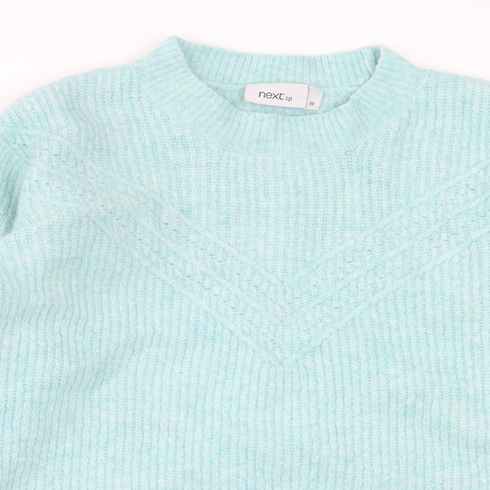Womens UK Size 8 NEXT Blue Pullover Jumper