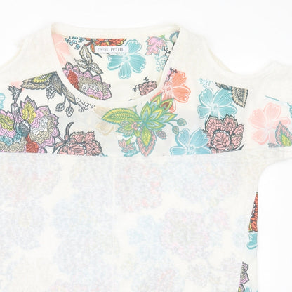 Womens UK Size 12 NEXT Multicoloured Basic T-Shirt