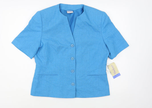 Mackays Womens Blue   Jacket Blazer Size 14  Button