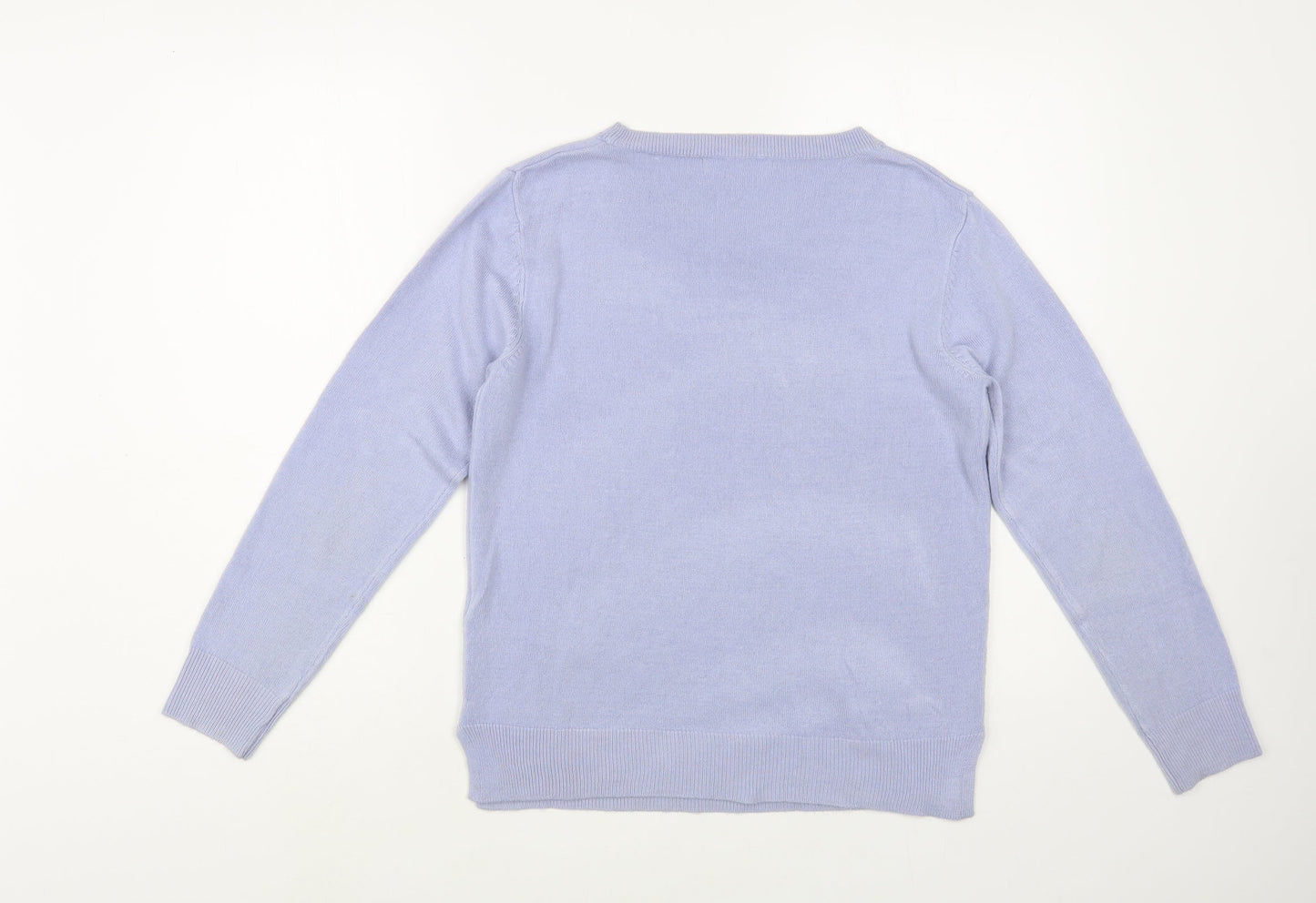 Womens UK Size 12 Marks and Spencer Blue Pullover Jumper