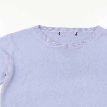 Womens UK Size 12 Marks and Spencer Blue Pullover Jumper