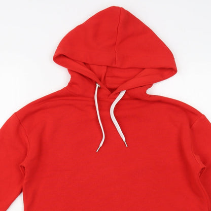 Primark Womens Red  Polyester Pullover Hoodie Size 6  Pullover