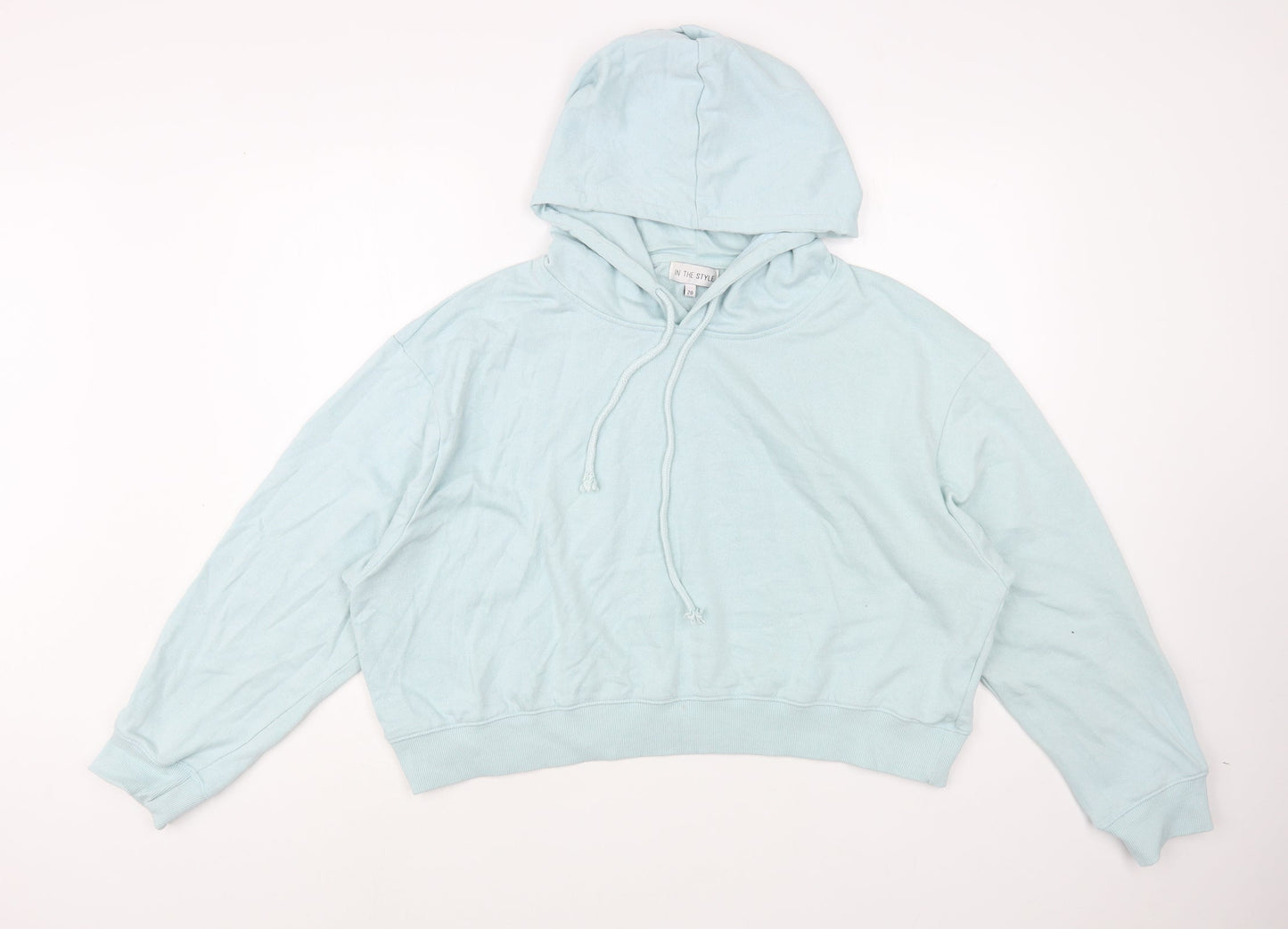 In the Style Womens Blue  Cotton Pullover Hoodie Size 20  Pullover