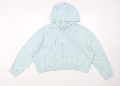 In the Style Womens Blue  Cotton Pullover Hoodie Size 20  Pullover