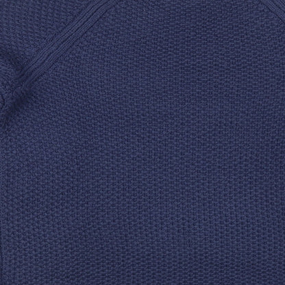 Gap Womens Blue Scoop Neck  Acrylic Pullover Jumper Size M