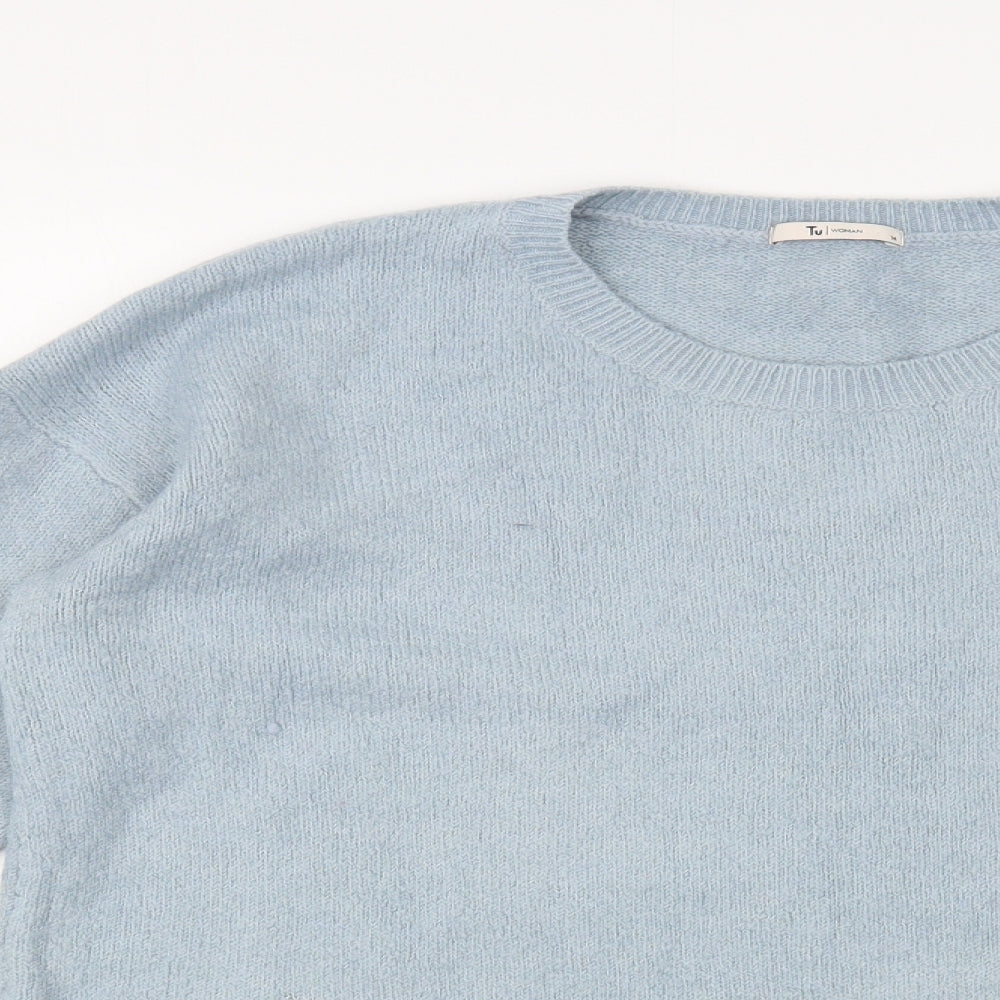 Womens UK Size 14 TU Blue Pullover Jumper