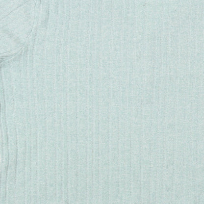 Primark Womens Green V-Neck  Polyester Pullover Jumper Size 14