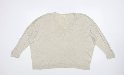 Womens UK Size L NEXT Beige Pullover Jumper