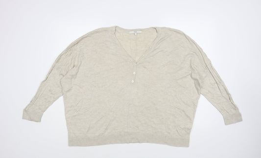 Womens UK Size L NEXT Beige Pullover Jumper