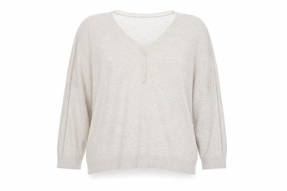 Womens UK Size L NEXT Beige Pullover Jumper