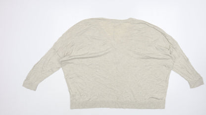 Womens UK Size L NEXT Beige Pullover Jumper