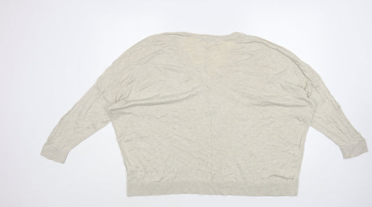 Womens UK Size L NEXT Beige Pullover Jumper