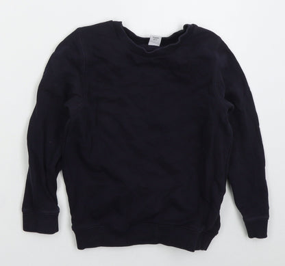 TU Boys Blue  Cotton Pullover Sweatshirt Size 7 Years  Pullover