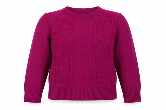 Womens UK Size M Pure & Natural Pink Pullover Jumper