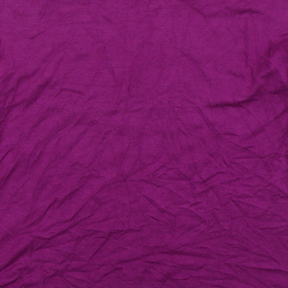 Bonmarché Womens Purple Crew Neck  Viscose Pullover Jumper Size 14