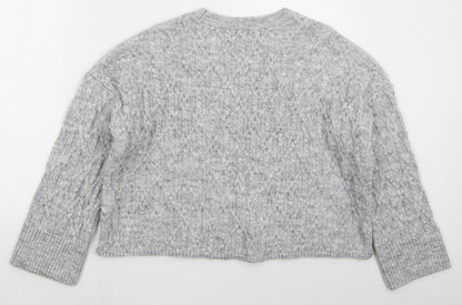 Womens UK Size L River Island Grey Pullover Jumper