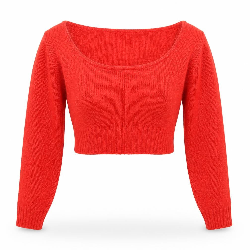 Womens UK Size S PRETTYLITTLETHING Red Pullover Jumper