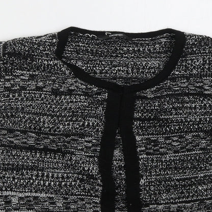 George Womens Grey Round Neck  Acrylic Cardigan Jumper Size L