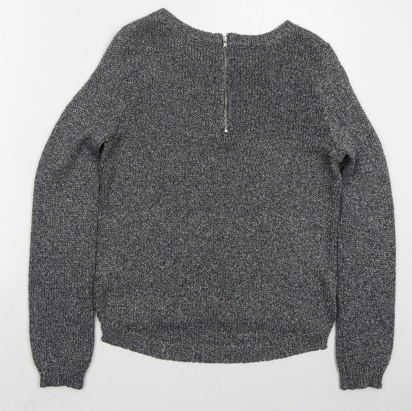 Womens UK Size 10 H&M Grey Pullover Jumper