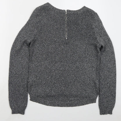 Womens UK Size 10 H&M Grey Pullover Jumper