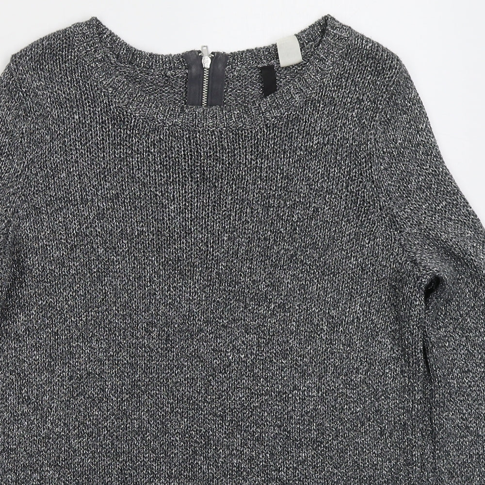 Womens UK Size 10 H&M Grey Pullover Jumper