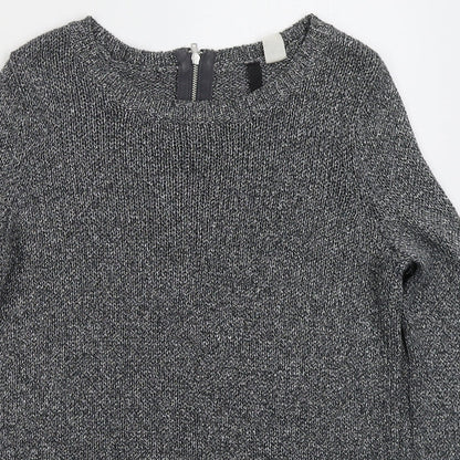 Womens UK Size 10 H&M Grey Pullover Jumper
