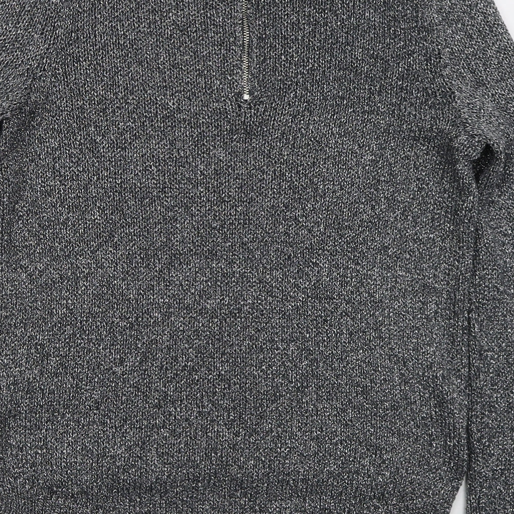 Womens UK Size 10 H&M Grey Pullover Jumper