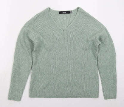 Womens UK Size XS VERO MODA Green Pullover Jumper