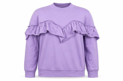 Topshop Womens Purple  Polyester Pullover Sweatshirt Size 12  Pullover