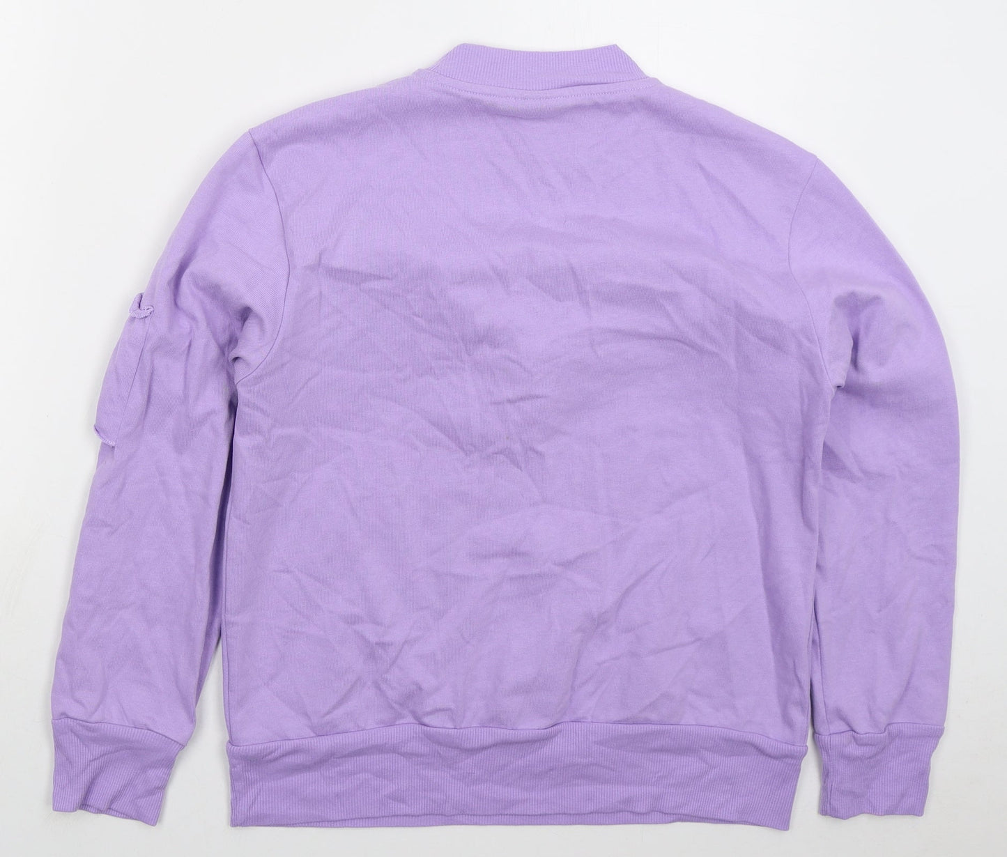 Topshop Womens Purple  Polyester Pullover Sweatshirt Size 12  Pullover