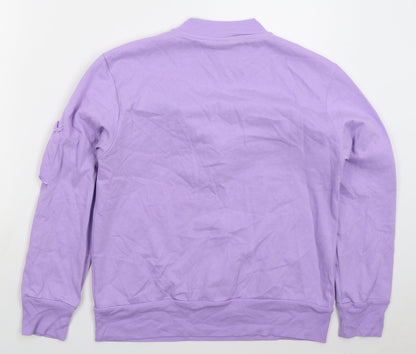 Topshop Womens Purple  Polyester Pullover Sweatshirt Size 12  Pullover