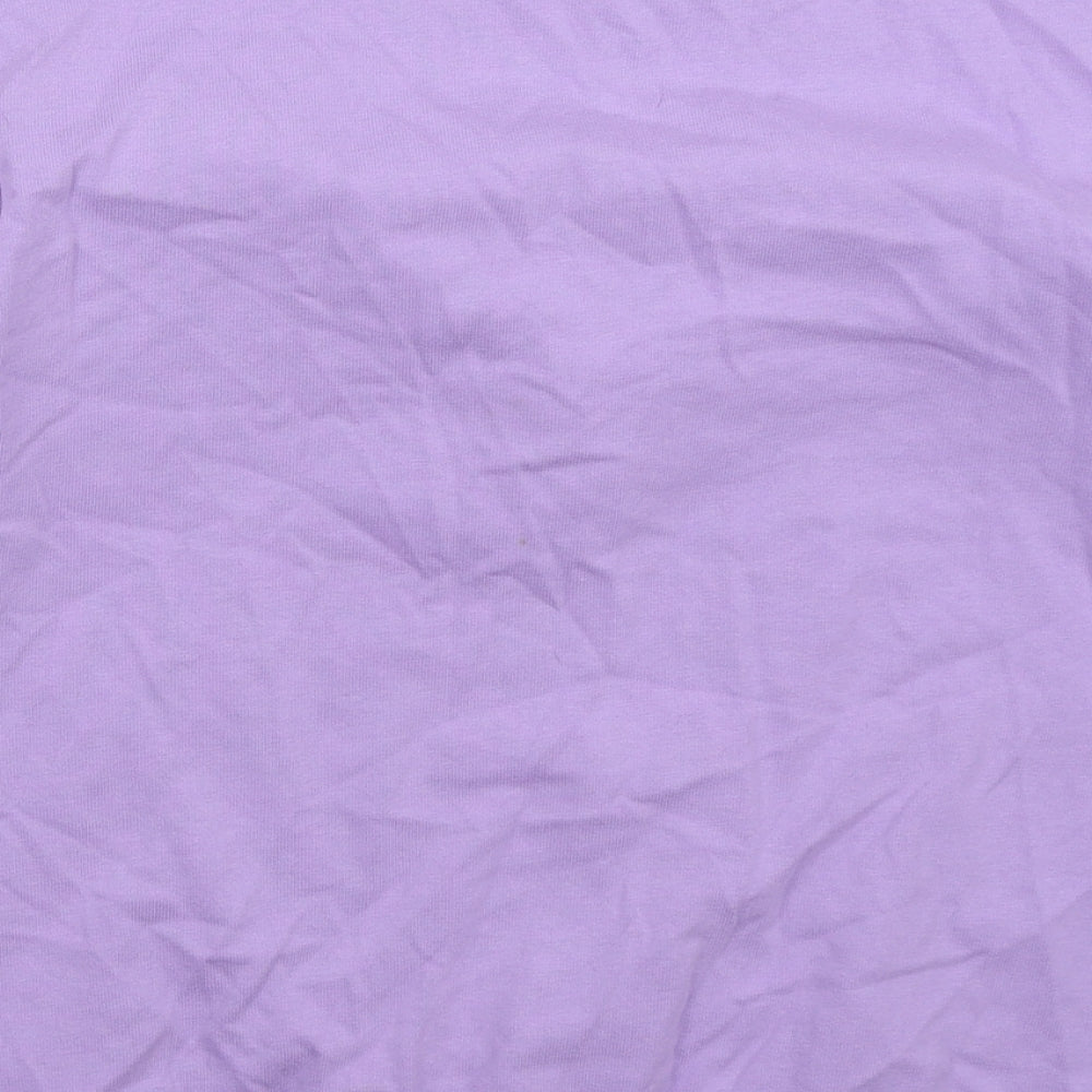 Topshop Womens Purple  Polyester Pullover Sweatshirt Size 12  Pullover