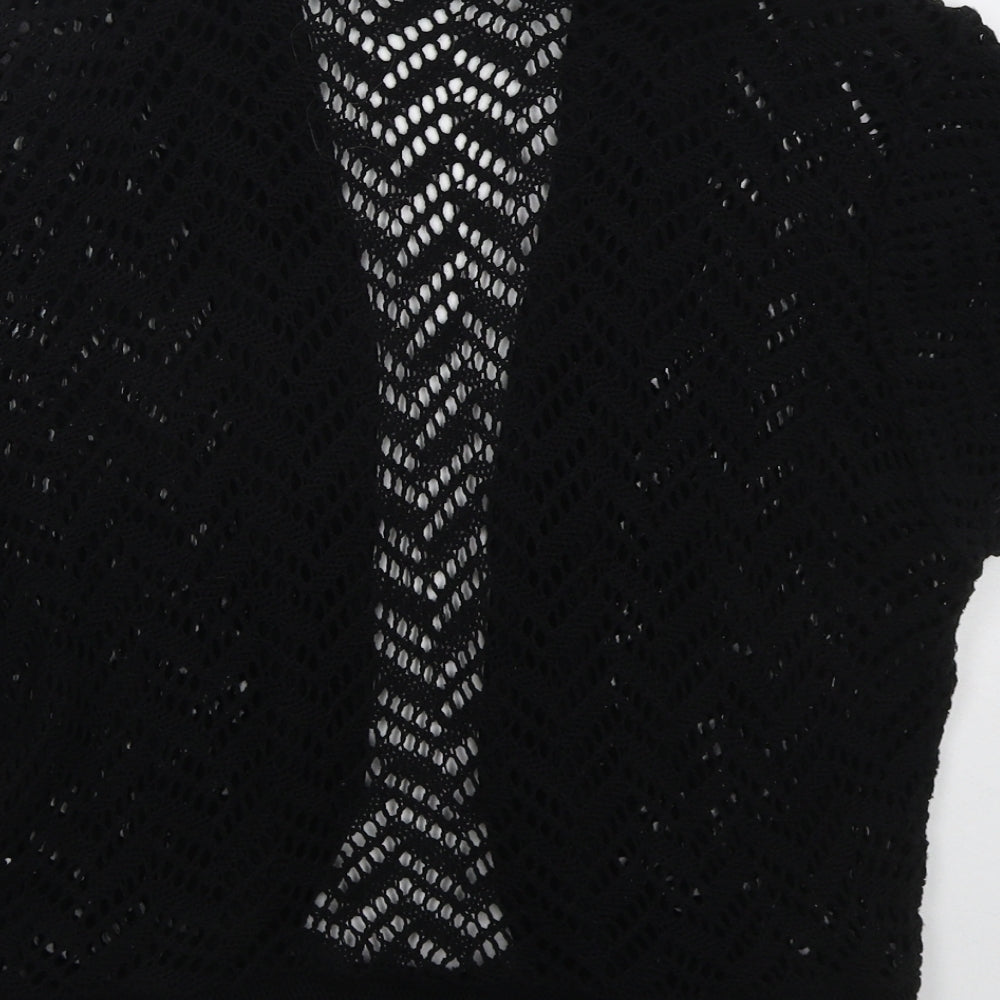 Womens UK Size M Yours Black Cardigan Jumper