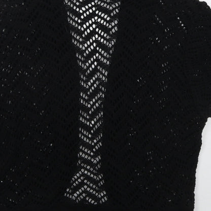 Womens UK Size M Yours Black Cardigan Jumper
