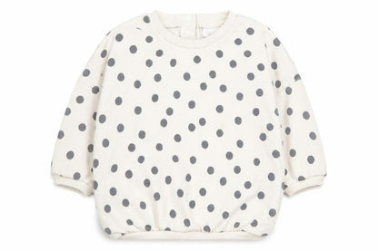 NEXT Baby White Polka Dot Cotton Pullover Jumper Size 0-3 Months