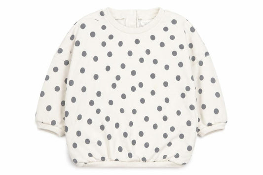 NEXT Baby White Polka Dot Cotton Pullover Jumper Size 0-3 Months