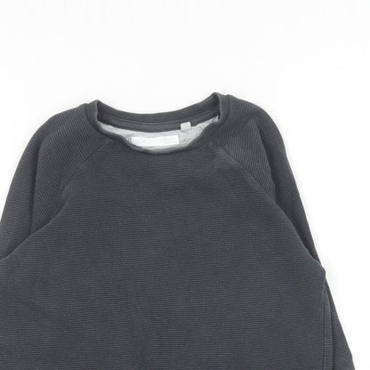 NEXT Boys Grey Round Neck  Cotton Pullover Jumper Size 5 Years