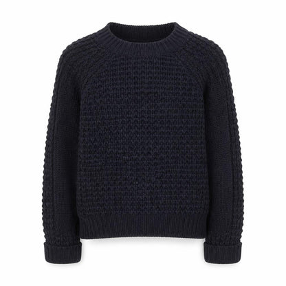 Love Girls Blue Round Neck  Acrylic Pullover Jumper Size 7-8 Years