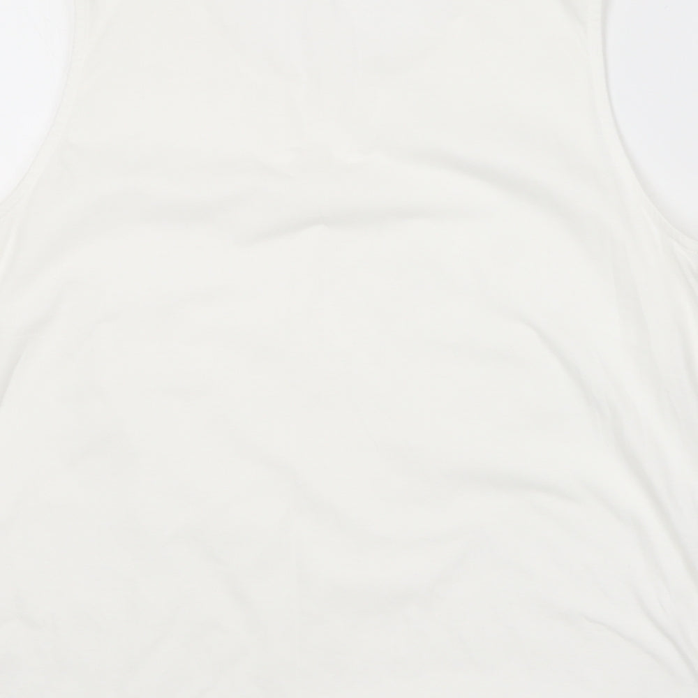 Womens UK Size 16 Preworn White Basic Blouse